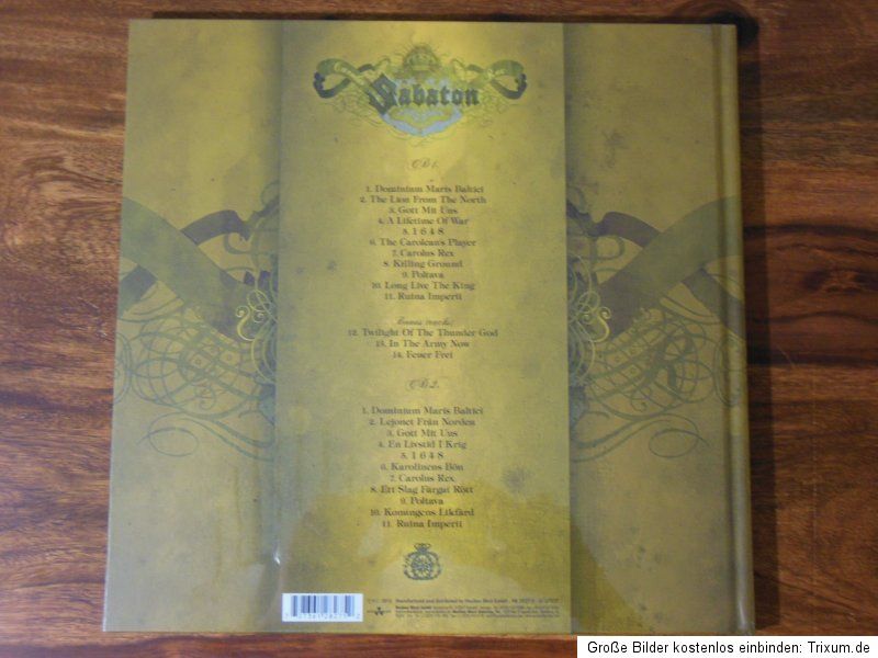 Sabaton   Carolus Rex   Earbook Limitierte Edition RAR Mailorder