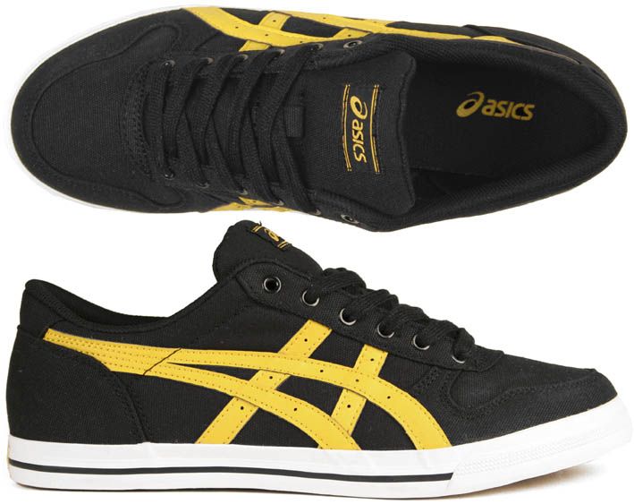 Asics Schuhe Aaron CV black/yellow schwarz/gelb (Mexico) 41 42 43 44