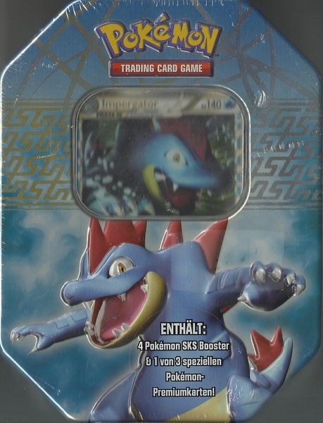 SONDERANGEBOT Pokemon Karten Tin Dose Box Tornupto inkl. 4 Booster