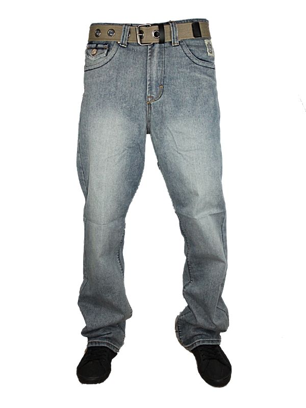 Herren Jeans Blau Kam Linx 4 Lockerer Sitz Denim Alle Größen Längen