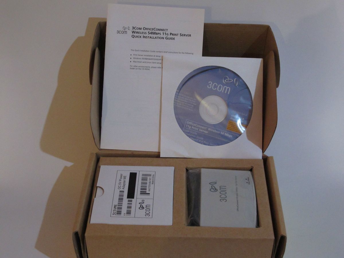 3com Wireless Printserver WL 528 OVP LAGERND