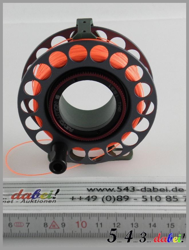 Kernlose Fliegenrolle Z reels Revolution 8 aus Flugzeug Alminium