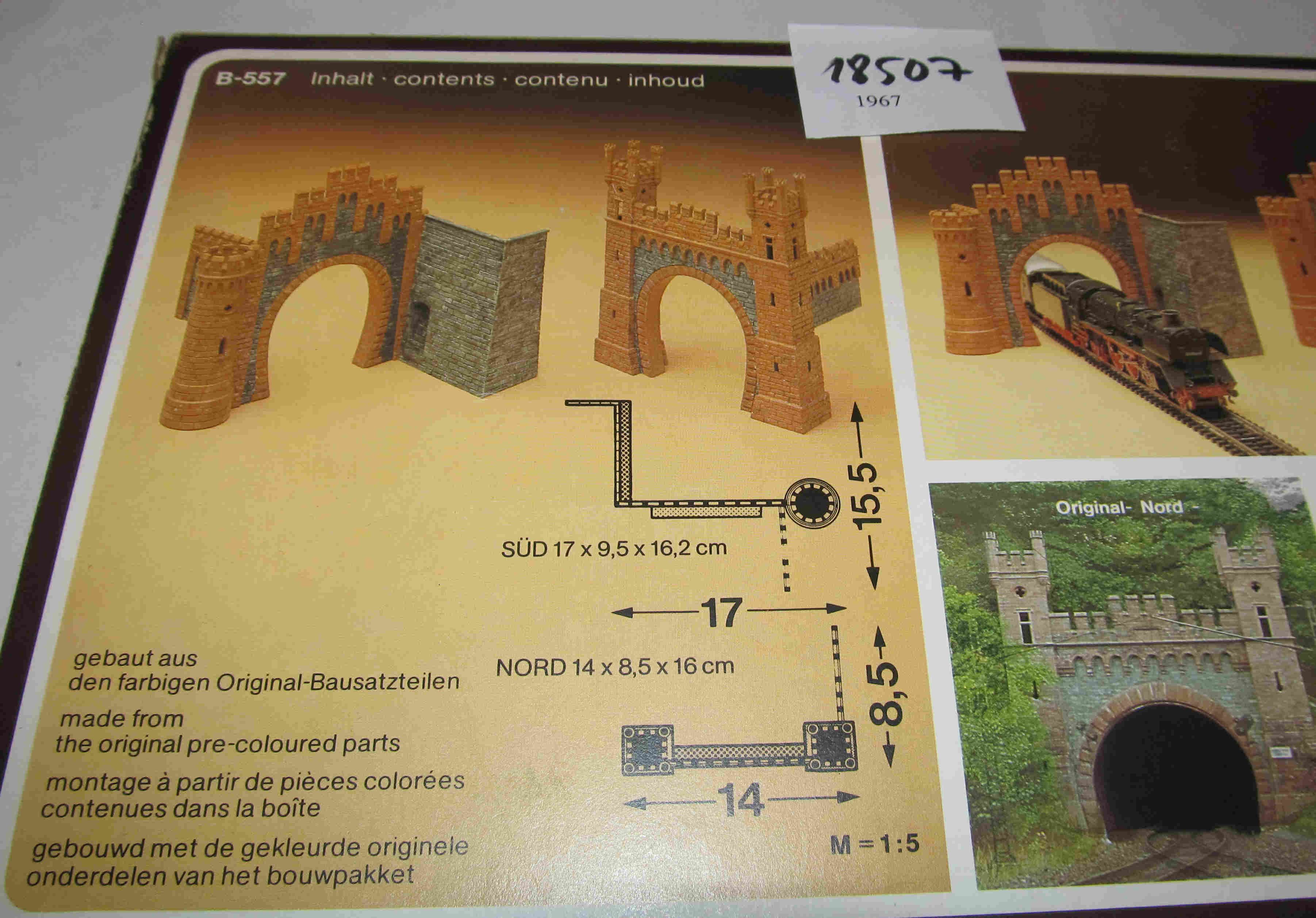 X18507X Faller H0 Bausatz B 557 (wie 120557) Tunnelportale Loreley