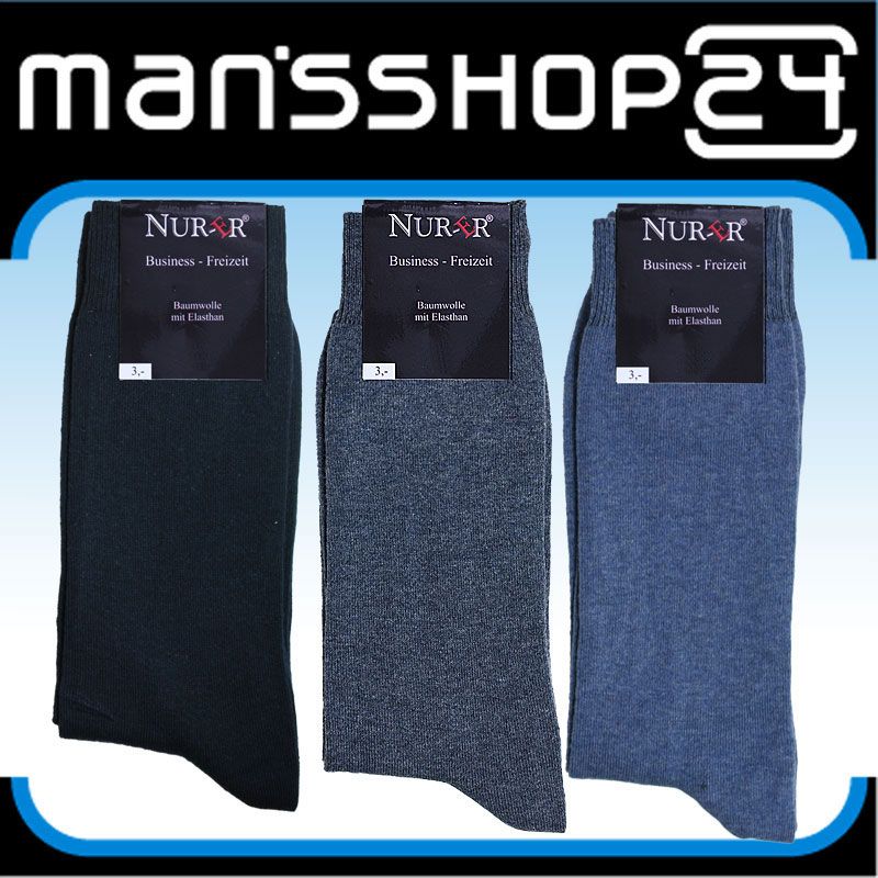 10 Paar Business Freizeit Herren Socken mit Elasthan