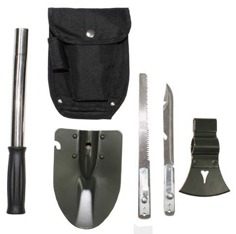 Outdoorset Campingset Survival Set Multifunktionsset, 6 in 1, mit