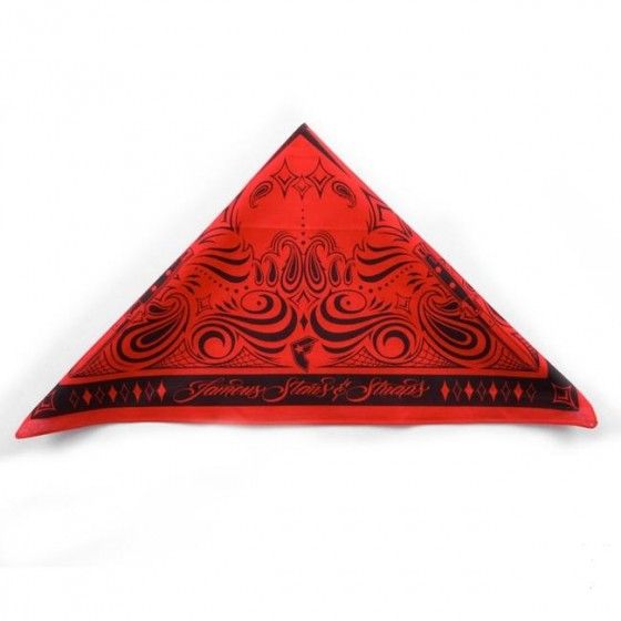 Famous   Bandana Tuch   Neu & Ungetragen   Rot