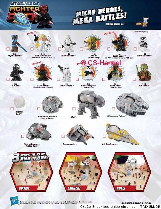 Star Wars Fighter Pods Figur Sammelfigur Figuren Pod Hasbro Serie 1