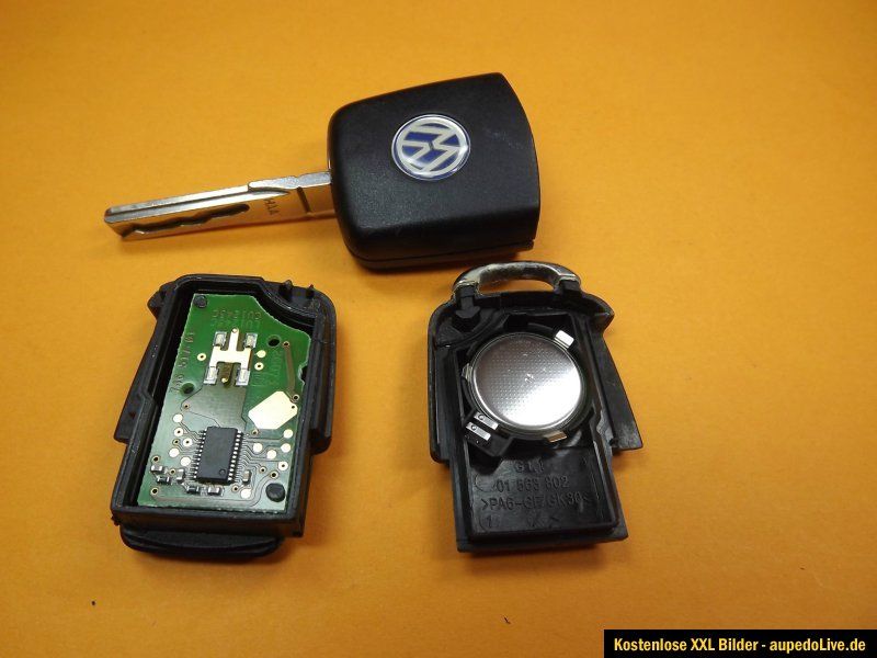 VW 2 Tasten Klappschlüssel Schlüssel Fernbedienung Golf Beetle
