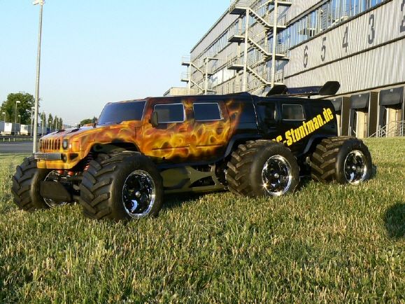 Alu Tec 3 Achs XXL Monster Truck Alu Chassis für 2 Motoren