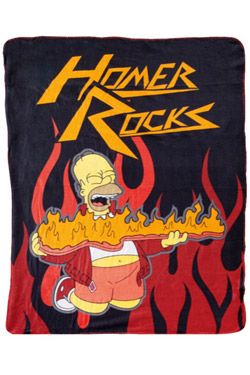 The Simpsons Fleecedecke Homer Rocks 130 x 170 cm Decke**