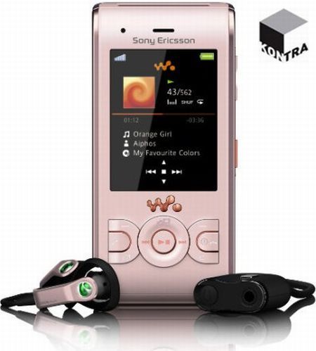 SONY ERICSSON W595 PEACHY PINK BLUETOOTH 3.2MP WALKMAN UKW