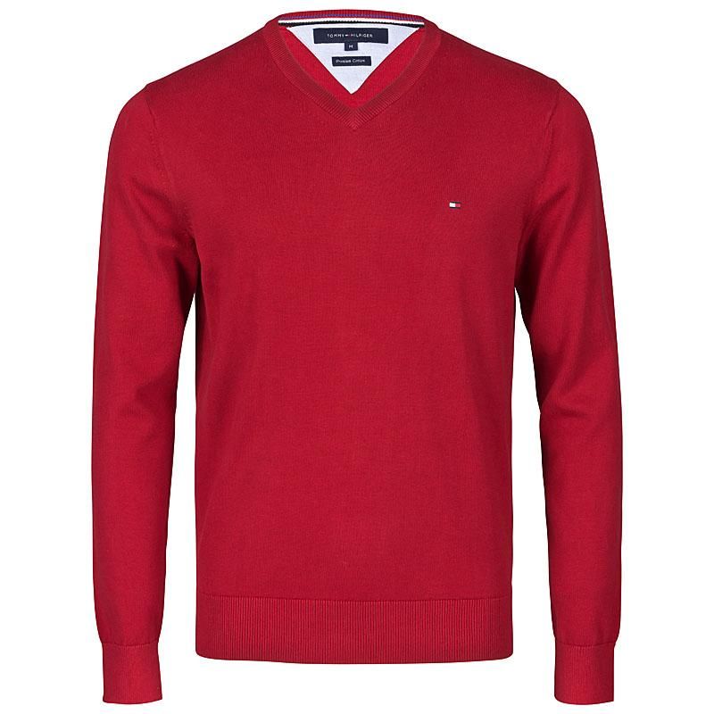 Tommy Hilfiger Pullover Pacific rot 0867802697 S M L XL XXL NEU