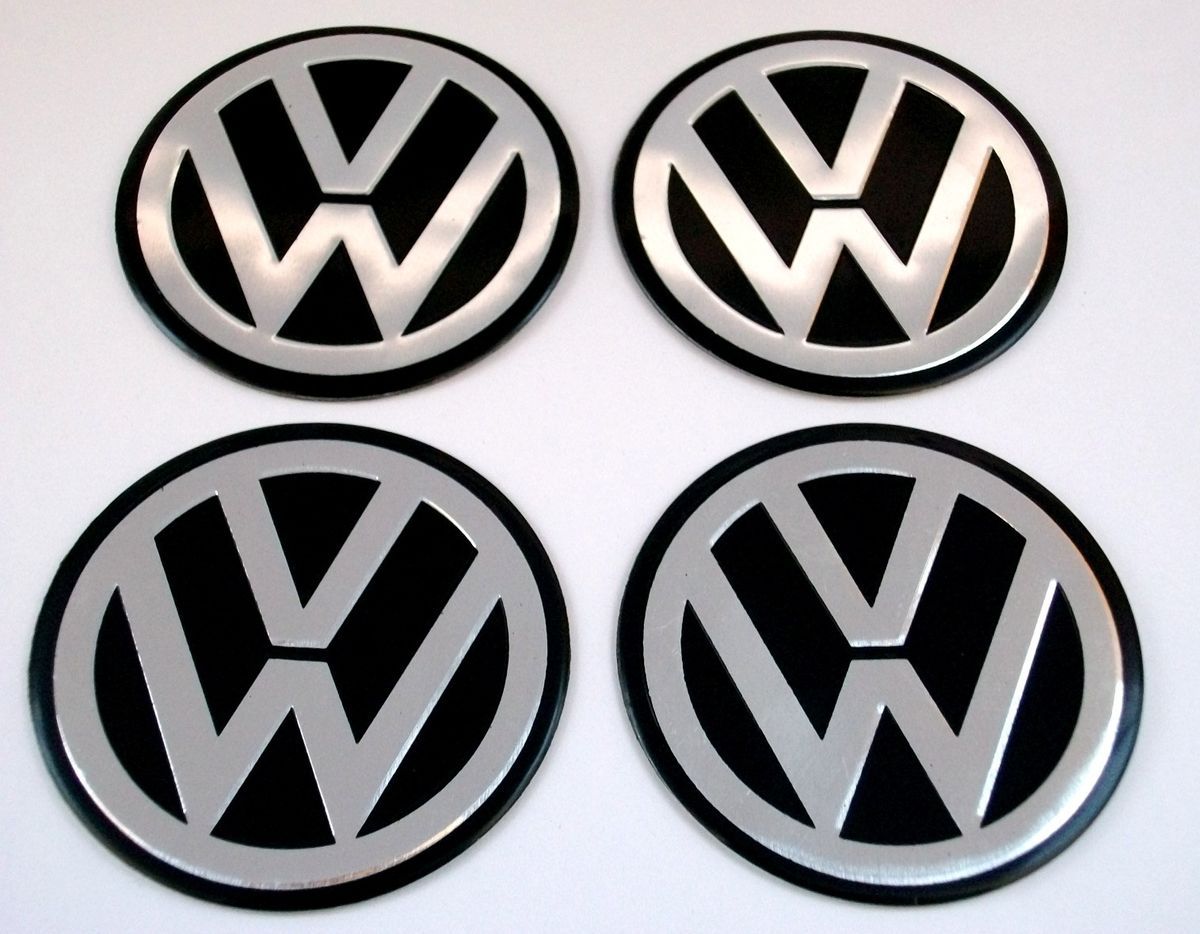 VW Set 4x60mm FELGEN AUFKLEBER Emblem Nabenkapen Felgendeckel