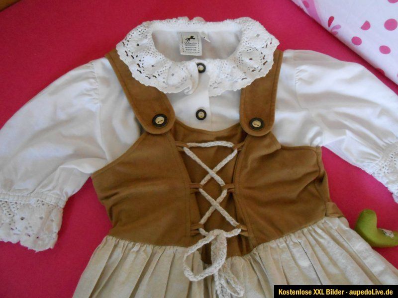 Landhaus Trachten Kleid Dirndl Naturally by C&A Gr 128