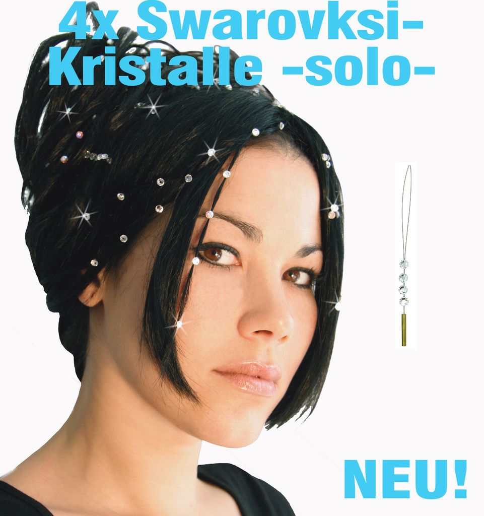 Hair Piercing Haar Schmuck 4 Swarovski Kris talle bling Haarschmuck