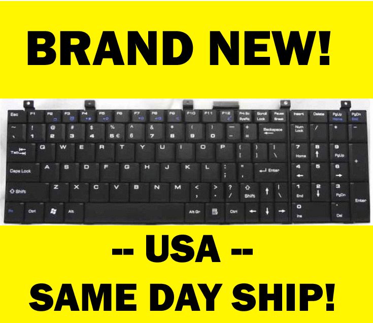 MSI EX625 MS 1683 VX600 MS 16372 EX600 Black keyboard