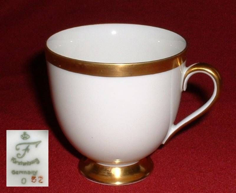 Fürstenberg 654 FÜRSTIN Goldrand 1650 ~ Kaffeetasse 01650