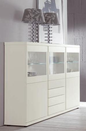 Venjakob Highboard Carrara 0586   2424 Lack weiß matt