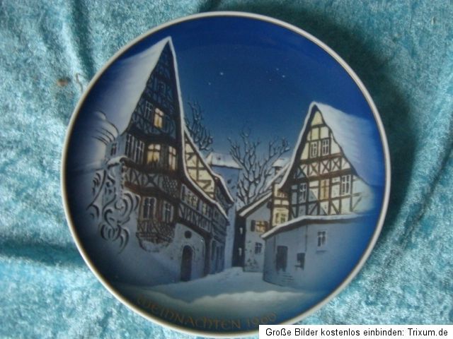 Weihnachtsteller ROSENTHAL 1960 W.Hein Kleinstadt Weihnacht Christmas