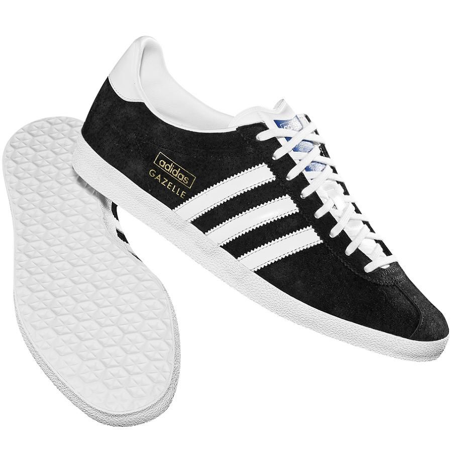 ADIDAS GAZELLE OG HERREN SCHUHE TURNSCHUHE SNEAKER SCHWARZ NEU