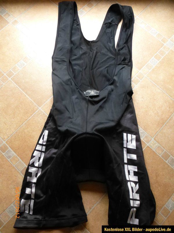 Pirate Radhose Trägerhose Fahrradhose Skins Spinning Gr. XL