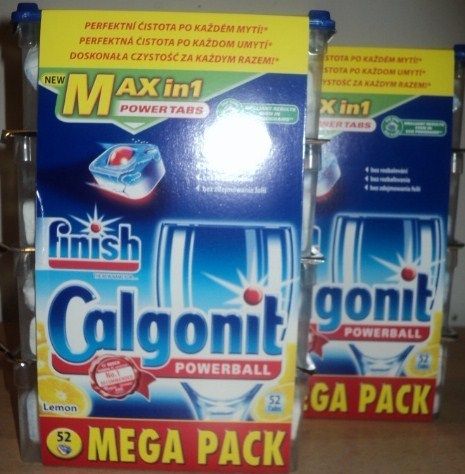 FINISH CALGONIT POWERBALL( MAX IN 1) 2 x 52 TABS LEMON NEU