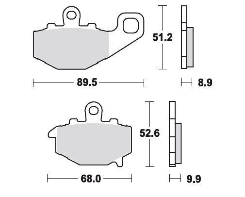 TRW Bremsbelag SH Kawasaki GPZ 1100 ABS MCB662SH