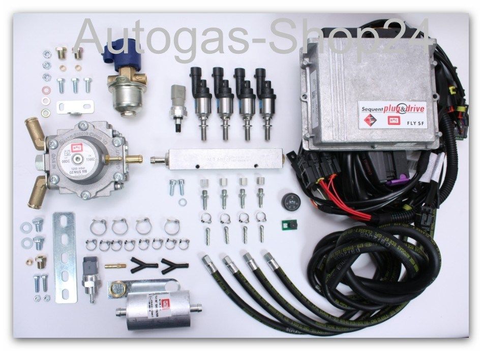 Autogasanlage BRC Sequent Plug & Drive 4 Zyl.80 100kW