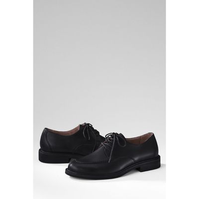 LANDS´ END Herren Business Schuh Schnürschuh Halbschuh Leder schwarz