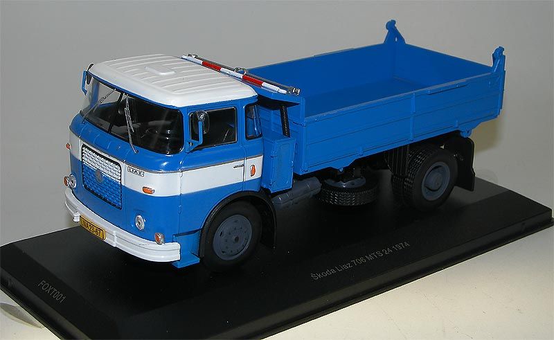 FOXTOYS FOXT001 Skoda Liaz 706 MTS 24 Kipper Tipper 1974 blau CSSR 1