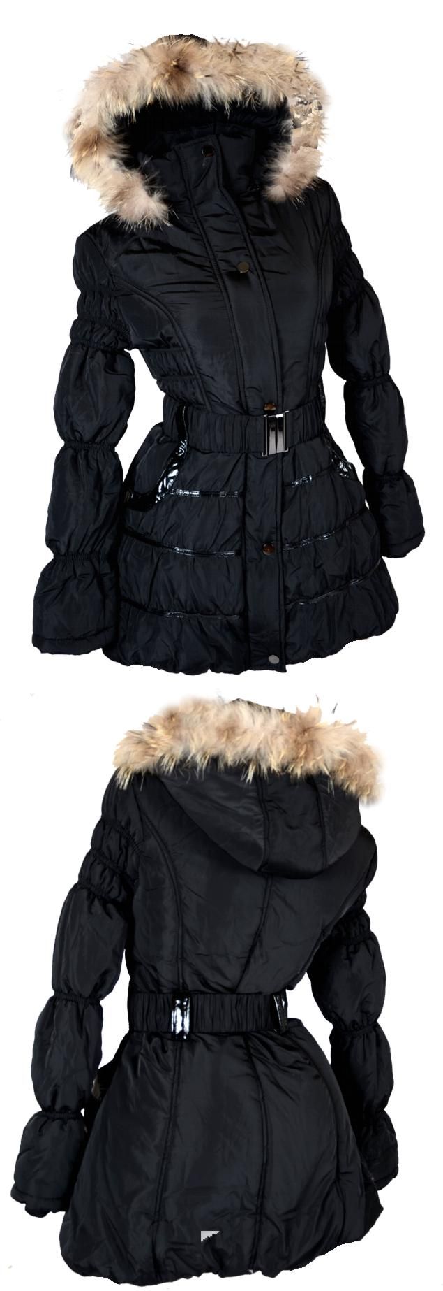 RUNWAY2012 WINTERJACKE JACKE TAILLIERT BALLON PELZ KAPUZE SPORTLICH XS