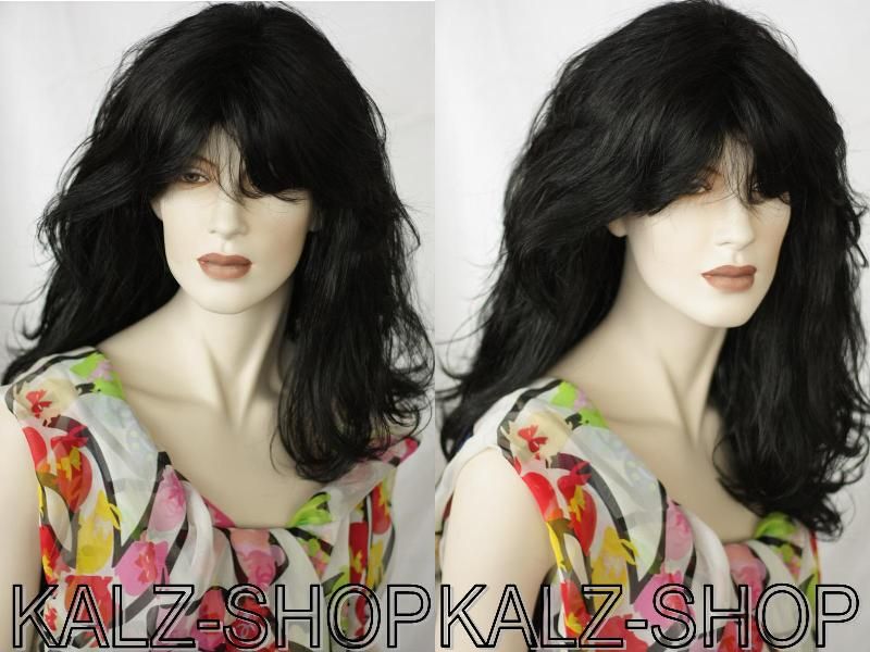 Wig Wigs Neu Zweithaar Perücke PL 699 01 schwarz (#1) ca. 65cm