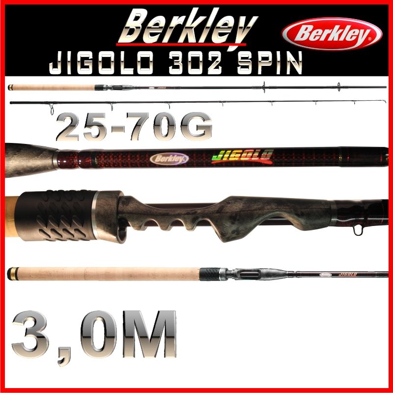 BERKLEY IM 7 CARBON JIG HECHTRUTE ZANDERRUTE JIGOLO 3 0M 25 70G ART