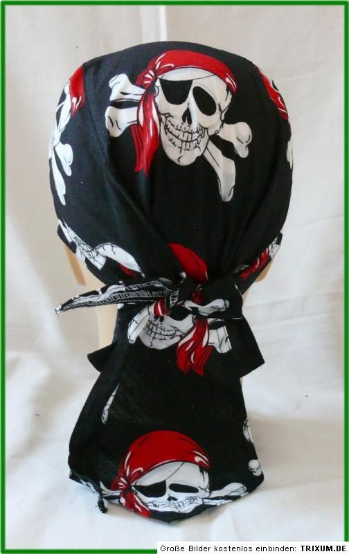 Zandana,Bandana, PIRAT,Kopftuch,Biker,Skull,Rocker, NEU