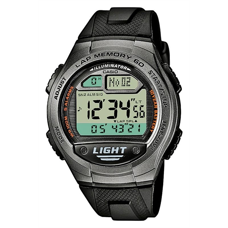 Casio Sport Digital Alarm Chrono Herren Uhr W 734 1AVEF