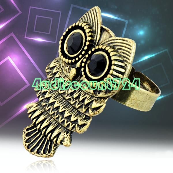 NEW FASHION STYLISH OWL FINGER RING ADJUSTABLE SIZE 7