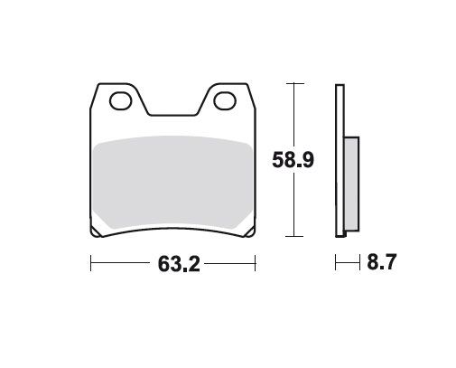 TRW Bremsbelag LF Yamaha XJR 1300 MCB725LF