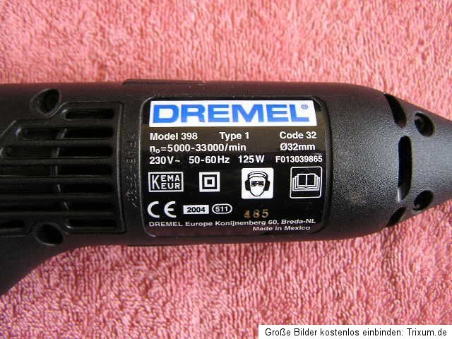 Dremel Professional 398 Set mit umfangreichem Zubehör neuwertig