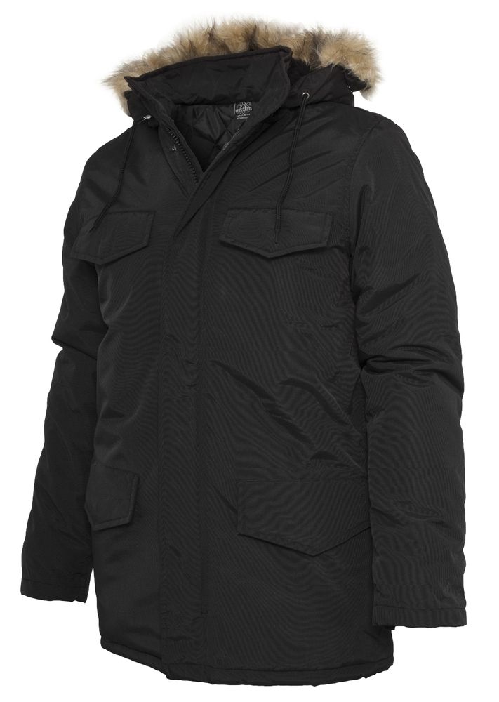 Urban Classics Jacke Winter Parka wetterfest warm Mantel Klassiker