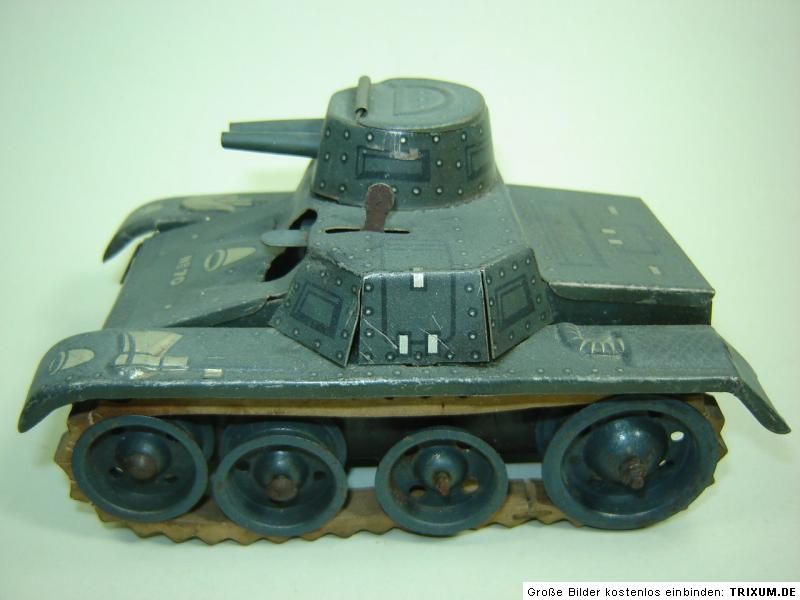 Gama Blechspielzeug Panzer Tank Nr. 70 DRGM Blechpanzer