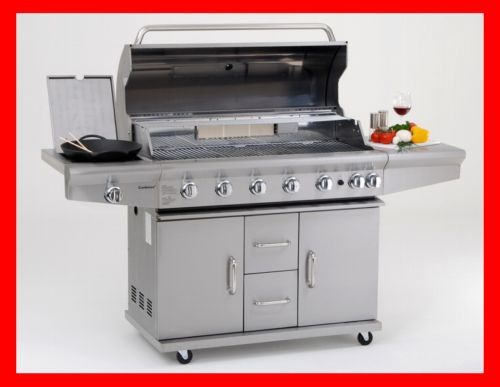 Coobinox®Premium 6 Brenner Edelstahl Gasgrill,Grill,BBQ