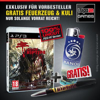 PS3 Dead Island Riptide + Goodies + DLC / Versandfrei nach DE und AT