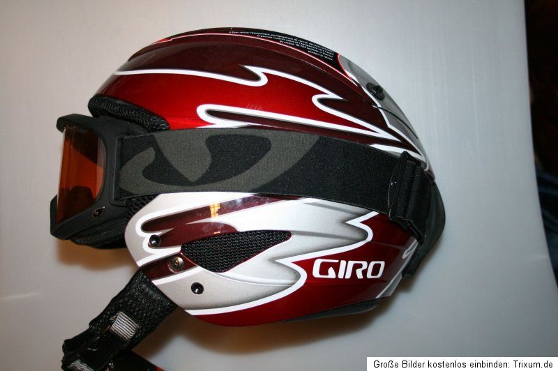 GIRO TALON Snowboard SKI HELM + GIRO BRILLE Gr. M neu b Ware RED