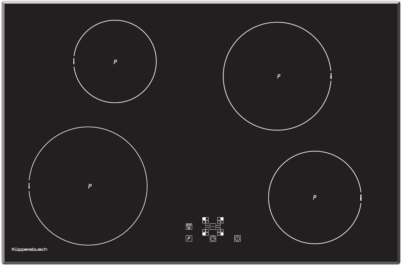 Küppersbusch Induktionskochfeld EKI 801.0F,80 cm Kochfeld