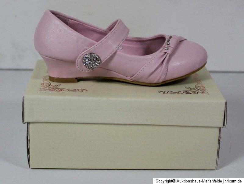 Festliche Ballerina feine Mädchenschuhe Hochzeit Kommunion rosa