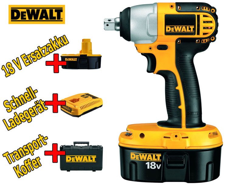 DeWALT DC 820 KB AKKU SCHLAGBOHRER SCHRAUBER Schlagschrauber 18 V