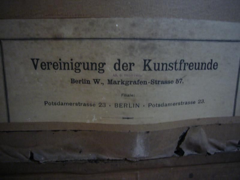 Großer Kunstdruck, Vereinigung der Kunstfreunde Berlin