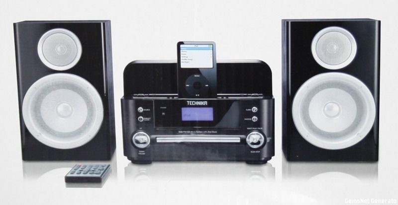 TECHNIKA MC 807 Micro Anlage Hi Fi Stereoanlage iPod/iPhone Dock FM