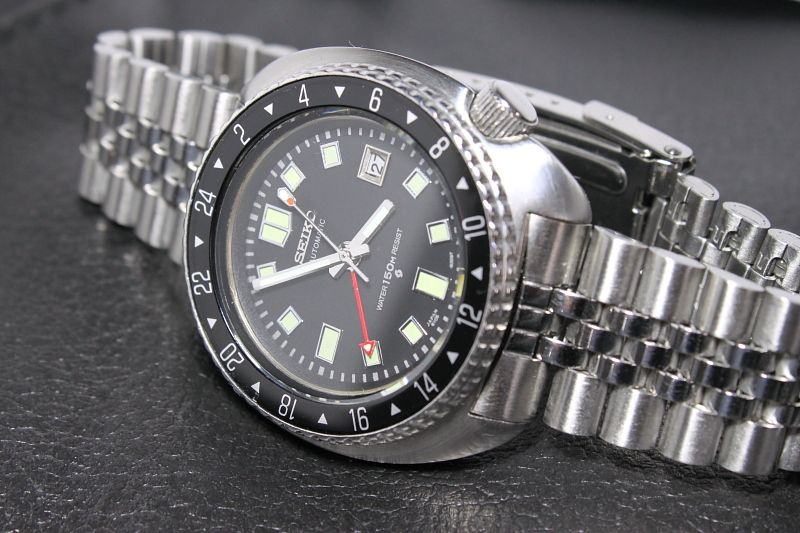 Mod. SEIKO SCUBA DIVERs GMT World Time 44mm 6309 7040 TURTLE