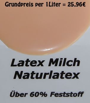 Flüssiglatex 250ml Hautfarbe  Ammoniakfrei  1L=25,96€ Latexmilch